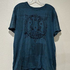 Affliction Shirt XL Felt Wings Y2K Grunge Emo Alt-style